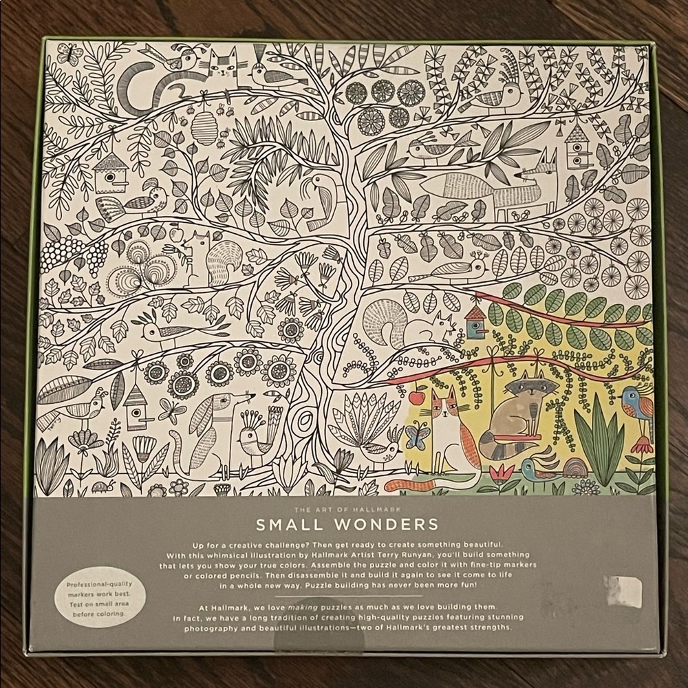 NWT Hallmark "Small Wonders" 550 piece colouring puzzle - Picture 2 of 5